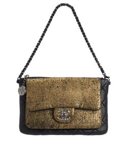 Mineral Night Bag,Leather, Gold/Black, 17205809(2012-13), DB, 3*